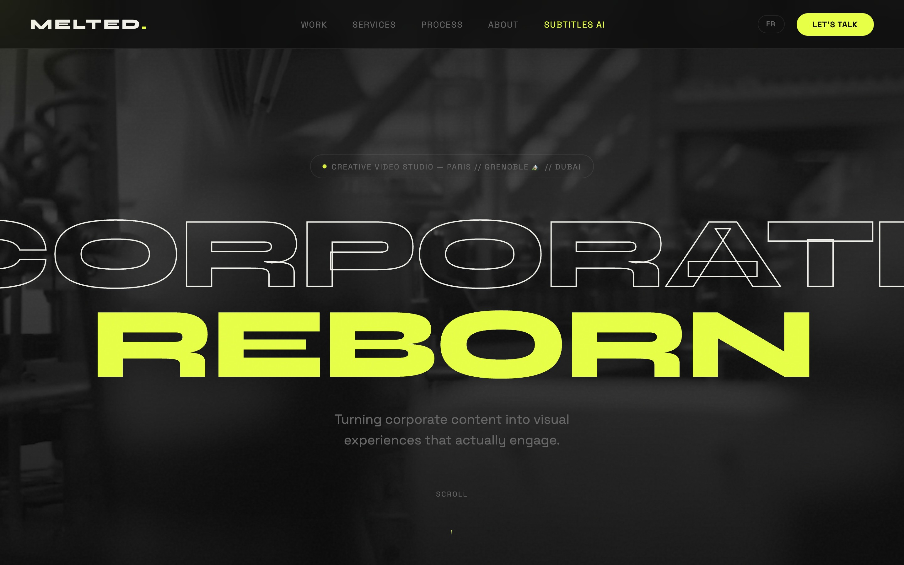 Site Melted Studio — Corporate Reborn